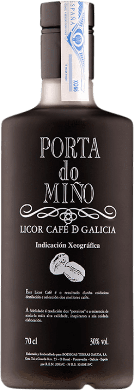 21,95 € Envio grátis | Licores Terras Gauda Porta do Miño Galiza Espanha Garrafa 70 cl Café, Orujo — Aguardente