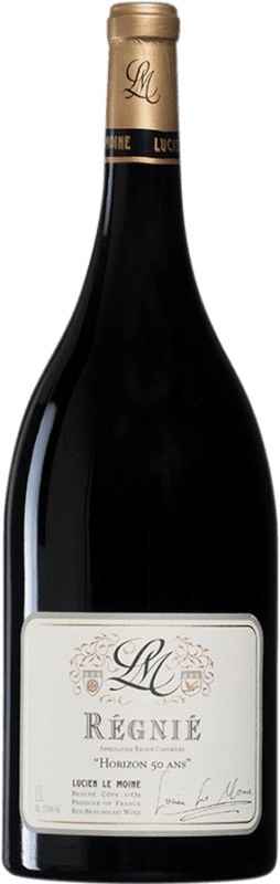 216,95 € Envio grátis | Vinho tinto Lucien Le Moine Régnié Horizon 50 Ans A.O.C. Côte de Beaune Borgonha França Gamay Garrafa Magnum 1,5 L