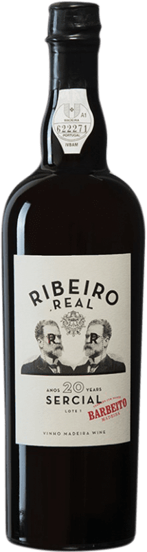 229,95 € Envío gratis | Vino generoso Barbeito Ribeiro Real I.G. Madeira Madeira Portugal Sercial 20 Años Botella 75 cl