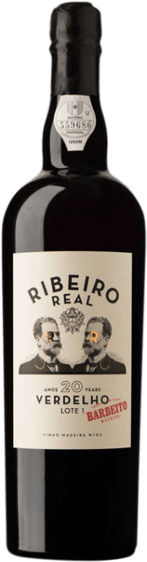139,95 € Envío gratis | Vino generoso Barbeito Ribeiro Real I.G. Madeira Madeira Portugal Verdello 20 Años Botella 75 cl