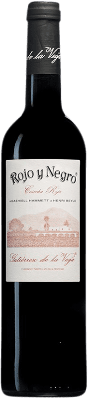 13,95 € Free Shipping | Red wine Gutiérrez de la Vega Rojo y Negro D.O. Alicante Spain Muscat Bottle 75 cl