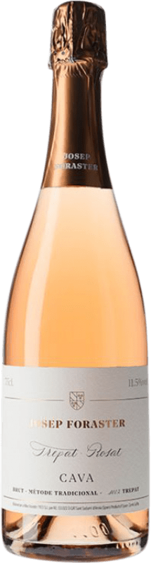 18,95 € 免费送货 | 桃红起泡酒 Josep Foraster Brut — 起泡酒 干型 珍藏 D.O. Cava 西班牙 Trepat — 特雷帕特 Eco — 生态 有机 天然 75 cl