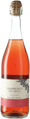 6,95 € Envío gratis | Espumoso Rosado Casa Bell'Albero I.G.T. Emilia Romagna Emilia-Romagna Italia Lambrusco 75 cl