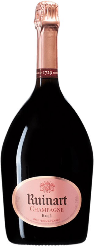 233,95 € Envío gratis | Espumoso rosado Ruinart Rosé Brut A.O.C. Champagne Champagne Francia Pinot Negro, Chardonnay Botella Magnum 1,5 L