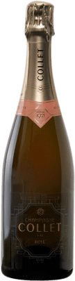 29,95 € Envio grátis | Espumante rosé Mas Collet Rosé A.O.C. Champagne Champagne França Pinot Preto, Chardonnay, Pinot Meunier Garrafa 75 cl