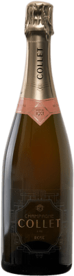 29,95 € Spedizione Gratuita | Spumante rosato Mas Collet Rosé A.O.C. Champagne champagne Francia Pinot Nero, Chardonnay, Pinot Meunier Bottiglia 75 cl