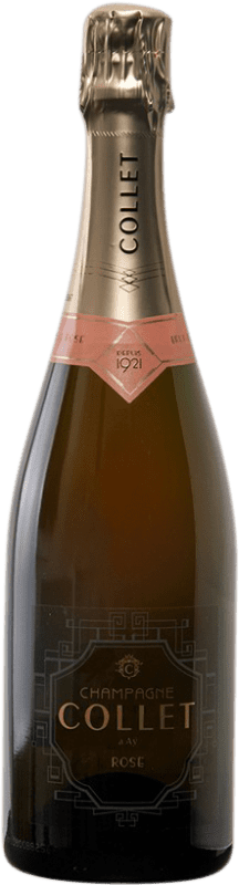 29,95 € Envio grátis | Espumante rosé Mas Collet Rosé A.O.C. Champagne Champagne França Pinot Preto, Chardonnay, Pinot Meunier Garrafa 75 cl