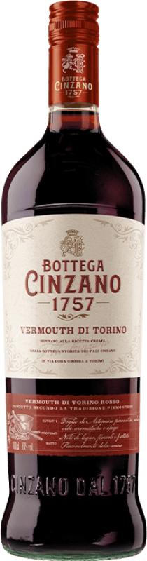 18,95 € Free Shipping | Vermouth Cinzano Torino 1757 Rosso — Red Italy Bottle 1 L