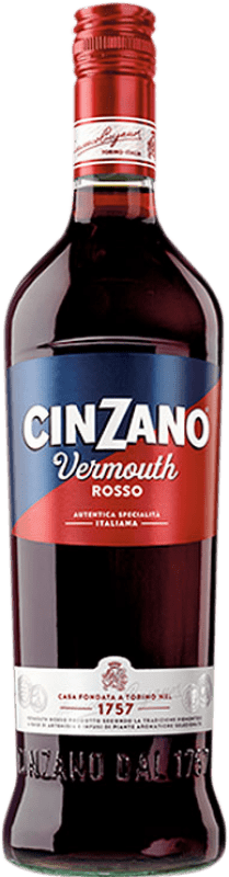 9,95 € Envío gratis | Vermut Cinzano Rosso Italia Botella 1 L