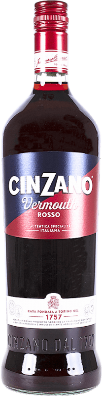 9,95 € Spedizione Gratuita | Vermut Cinzano Rosso Italia Bottiglia 1 L