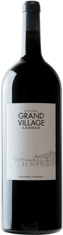 75,95 € 送料無料 | 赤ワイン Château Grand Village 上級 A.O.C. Bordeaux ボルドー フランス Merlot — メルロー, Cabernet Franc — カベルネ・フラン マグナムボトル 1,5 L