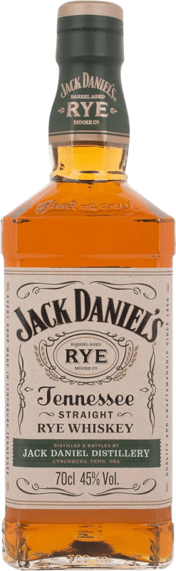 33,95 € Free Shipping | Whisky Bourbon Jack Daniel's Rye Tennessee United States Bottle 70 cl