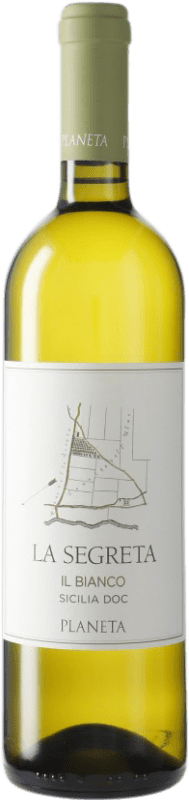 10,95 € Free Shipping | White wine Planeta Segretta Blanc I.G.T. Terre Siciliane Sicily Italy Viognier, Chardonnay, Fiano, Grecanico Dorato Bottle 75 cl