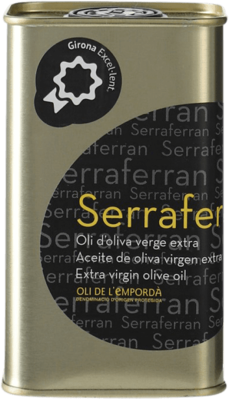 17,95 € 送料無料 | オリーブオイル Oli de Ventallo Serraferran EVOO エキストラバージン スペイン Arbequina — アルベキーナ, Argudell — アルグデイ 缶 25 cl