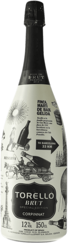 29,95 € Envío gratis | Espumoso blanco Torelló Special Edition Brut Corpinnat España Macabeo, Xarel·lo, Parellada Botella Magnum 1,5 L