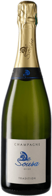 38,95 € 免费送货 | 白起泡酒 De Sousa Tradition 香槟 A.O.C. Champagne 香槟酒 法国 Pinot Black, Chardonnay, Pinot Meunier 瓶子 75 cl