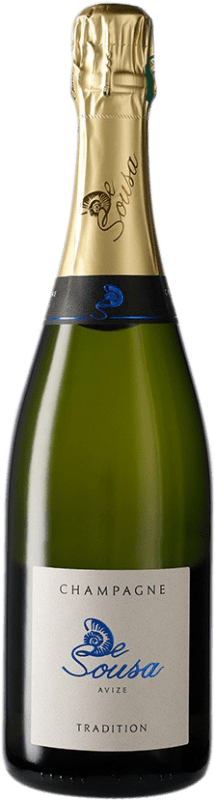 38,95 € Envoi gratuit | Blanc mousseux De Sousa Tradition Brut A.O.C. Champagne Champagne France Pinot Noir, Chardonnay, Pinot Meunier Bouteille 75 cl