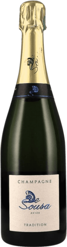 79,95 € Spedizione Gratuita | Spumante Bianco De Sousa Brut Tradizionale A.O.C. Champagne champagne Francia Pinot Nero, Chardonnay, Pinot Meunier 75 cl