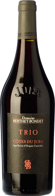 22,95 € Envoi gratuit | Vin Rouge Berthet-Bondet Trio A.O.C. Côtes du Jura France Pinot Noir, Bastardo, Poulsard Eco — Biologique 75 cl