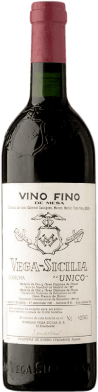 921,95 € Free Shipping | Red wine Vega Sicilia Único Grand Reserve 1965 D.O. Ribera del Duero Castilla y León Spain Tempranillo, Cabernet Sauvignon Bottle 75 cl