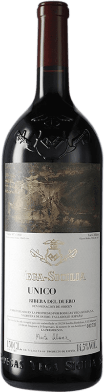 925,95 € 免费送货 | 红酒 Vega Sicilia Único 大储备 D.O. Ribera del Duero 卡斯蒂利亚莱昂 西班牙 Tempranillo, Cabernet Sauvignon 瓶子 Magnum 1,5 L