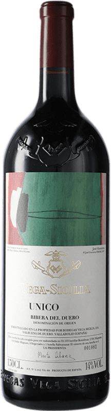 1 264,95 € Free Shipping | Red wine Vega Sicilia Único Grand Reserve 2005 D.O. Ribera del Duero Castilla y León Spain Tempranillo, Cabernet Sauvignon Magnum Bottle 1,5 L