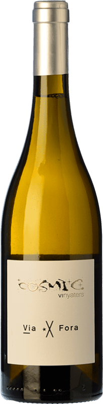 24,95 € Kostenloser Versand | Weißwein Còsmic Via Fora D.O. Penedès Katalonien Spanien Macabeo Ökologisch Flasche 75 cl