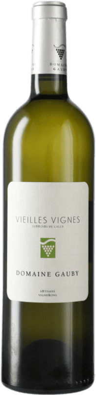38,95 € Kostenloser Versand | Weißwein Domaine Gauby Vieilles Vignes Blanc A.O.C. Côtes du Roussillon Languedoc-Roussillon Frankreich Grenache Weiß, Macabeo, Chardonnay Flasche 75 cl