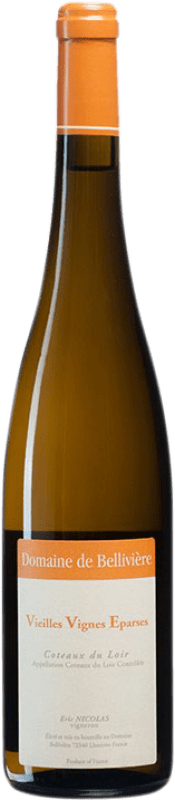 59,95 € Envío gratis | Vino blanco Domaine de Bellivière Vieilles Vignes Éparses Sec Loire Francia Chenin Blanco Ecológico Botella 75 cl