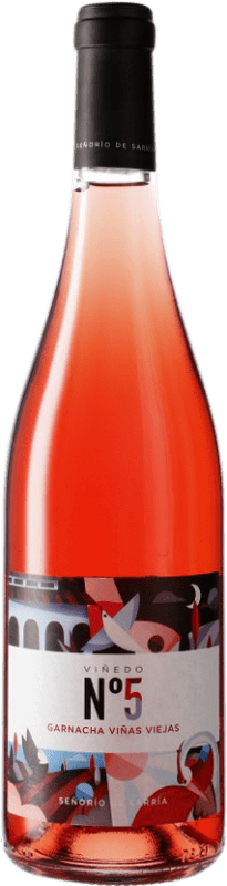 8,95 € Kostenloser Versand | Rosé-Wein Señorío de Sarría Viñedo Nº 5 D.O. Navarra Navarra Spanien Grenache Flasche 75 cl