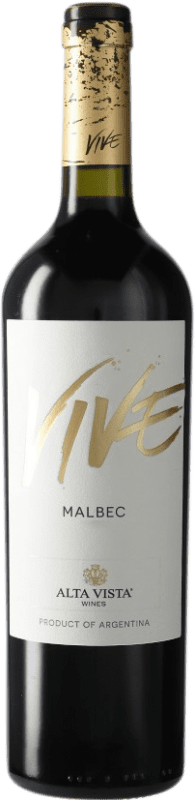 9,95 € Free Shipping | Red wine Altavista Vive I.G. Mendoza Mendoza Argentina Malbec Bottle 75 cl