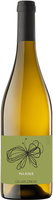 13,95 € Free Shipping | White wine Credo Volaina D.O. Penedès Catalonia Spain Parellada Organic Bottle 75 cl