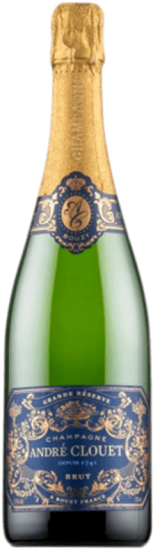 545,95 € 免费送货 | 白起泡酒 André Clouet Grand Cru 大储备 A.O.C. Champagne 香槟酒 法国 Pinot Black 皇家瓶-Mathusalem 6 L