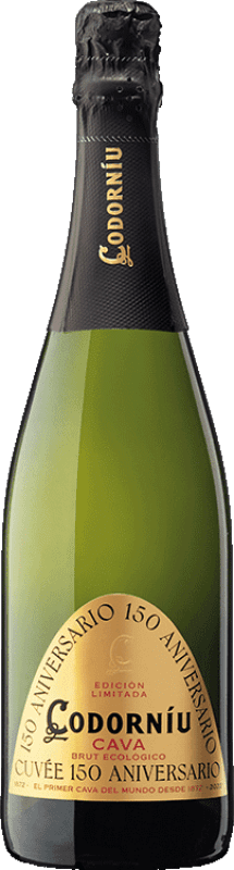 16,95 € Бесплатная доставка | Белое игристое Codorníu Cuvée 150 Aniversario D.O. Cava Каталония Испания Macabeo, Xarel·lo, Parellada бутылка 75 cl