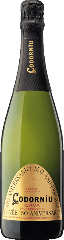 16,95 € Envío gratis | Espumoso Blanco Codorníu 150 Aniversario Cuvée D.O. Cava Cataluña España Macabeo, Xarel·lo, Parellada Botella 75 cl