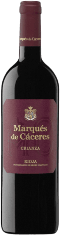 69,95 € Free Shipping | Red wine Marqués de Cáceres Aged D.O.Ca. Rioja The Rioja Spain Tempranillo, Grenache, Graciano Jéroboam Bottle-Double Magnum 3 L