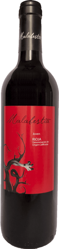 5,95 € Envio grátis | Vinho tinto La Rodetta Malabestia Jovem D.O.Ca. Rioja La Rioja Espanha Tempranillo Garrafa 75 cl