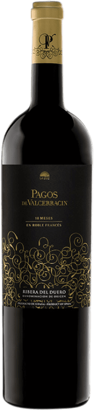 28,95 € Free Shipping | Red wine Pagos de Valcerracín 10 Meses Roble Francés Aged D.O. Ribera del Duero Castilla y León Spain Tempranillo Magnum Bottle 1,5 L