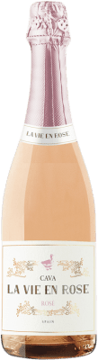 25,95 € Kostenloser Versand | Rosé Sekt Maite Geijo La Vie en Rose Brut D.O. Cava Valencianische Gemeinschaft Spanien Grenache, Spätburgunder Flasche 75 cl