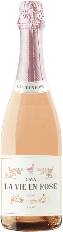 27,95 € Бесплатная доставка | Розовое игристое вино Maite Geijo La Vie en Rose Brut — брют D.O. Cava Сообщество Валенсии Испания Garnacha — Гренаш, Pinot Noir — Пино Нуар 75 cl