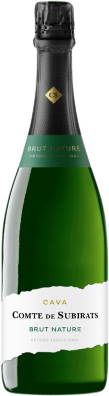 6,95 € 送料無料 | 白スパークリングワイン Vilarnau Comte de Subirats ブルットの自然 D.O. Cava カタロニア スペイン Macabeo ボトル 75 cl