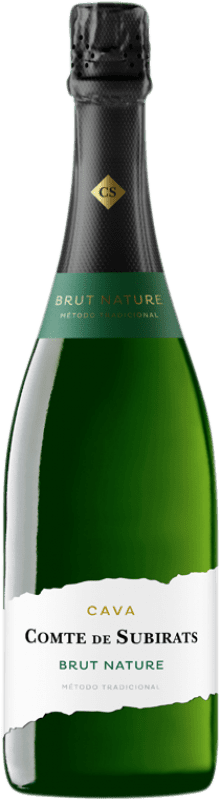 7,95 € Free Shipping | White Sparkling Wine Vilarnau Comte de Subirats Brut Nature D.O. Cava Catalonia Spain Macabeo Bottle 75 cl