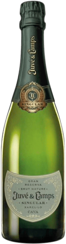 22,95 € Envoi gratuit | Vin Mousseux Blanc Juvé y Camps Singular Brut Nature Grande Réserve D.O. Cava Catalogne Espagne Xarel·lo Bouteille 75 cl