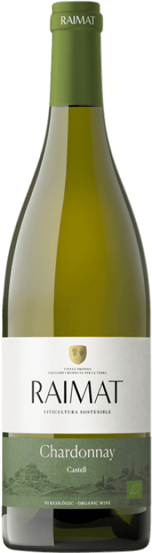 11,95 € Бесплатная доставка | Белое вино Raimat Castell Eco D.O. Costers del Segre Каталония Испания Chardonnay бутылка 75 cl