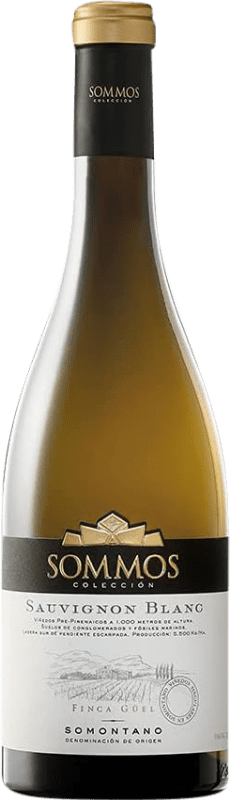 16,95 € Envio grátis | Vinho Branco Sommos Colección D.O. Somontano Aragão Espanha Sauvignon Garrafa 75 cl