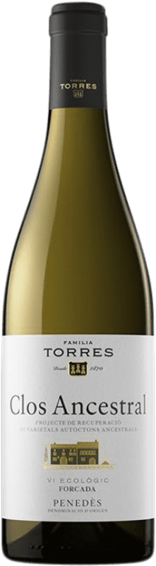 17,95 € Envío gratis | Vino blanco Torres Clos Ancestral Blanco D.O. Penedès Cataluña España Xarel·lo Botella 75 cl