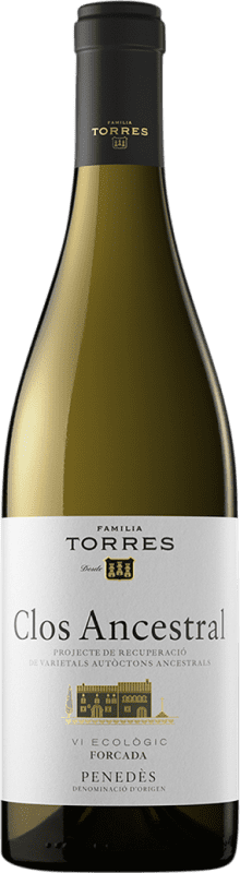 16,95 € Envío gratis | Vino Blanco Torres Clos Ancestral D.O. Penedès Cataluña España Xarel·lo Botella 75 cl