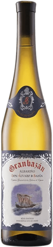 32,95 € Envío gratis | Vino blanco Agro de Bazán Granbazán Don Álvaro D.O. Rías Baixas Galicia España Albariño Botella 75 cl