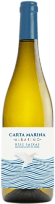 13,95 € Spedizione Gratuita | Vino Bianco Vía Atlántica Carta Marina D.O. Rías Baixas Galizia Spagna Albariño 75 cl