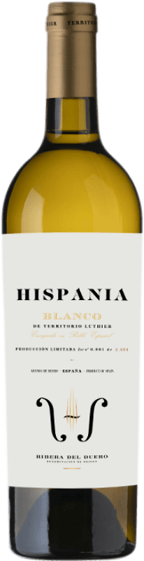 43,95 € Бесплатная доставка | Белое вино Territorio Luthier Hispania Blanco D.O. Ribera del Duero Кастилия-Леон Испания Viura, Malvasía, Albillo бутылка 75 cl